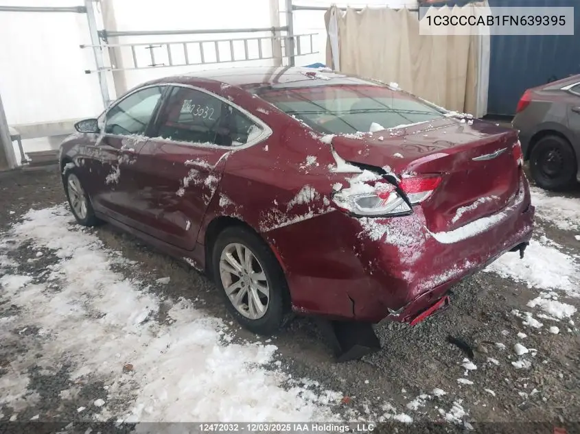 1C3CCCAB1FN639395 2015 Chrysler 200 Limited