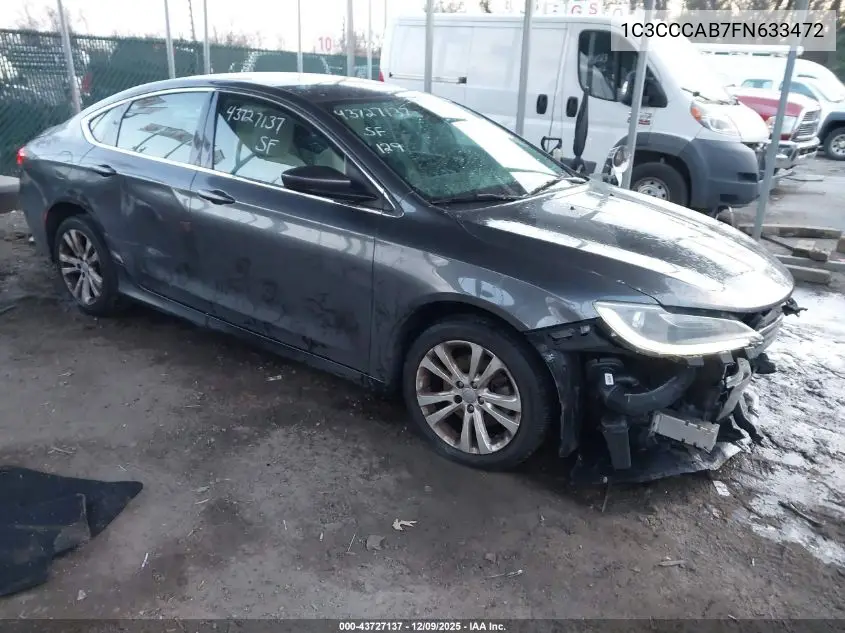 1C3CCCAB7FN633472 2015 Chrysler 200 Limited