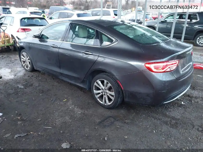 1C3CCCAB7FN633472 2015 Chrysler 200 Limited