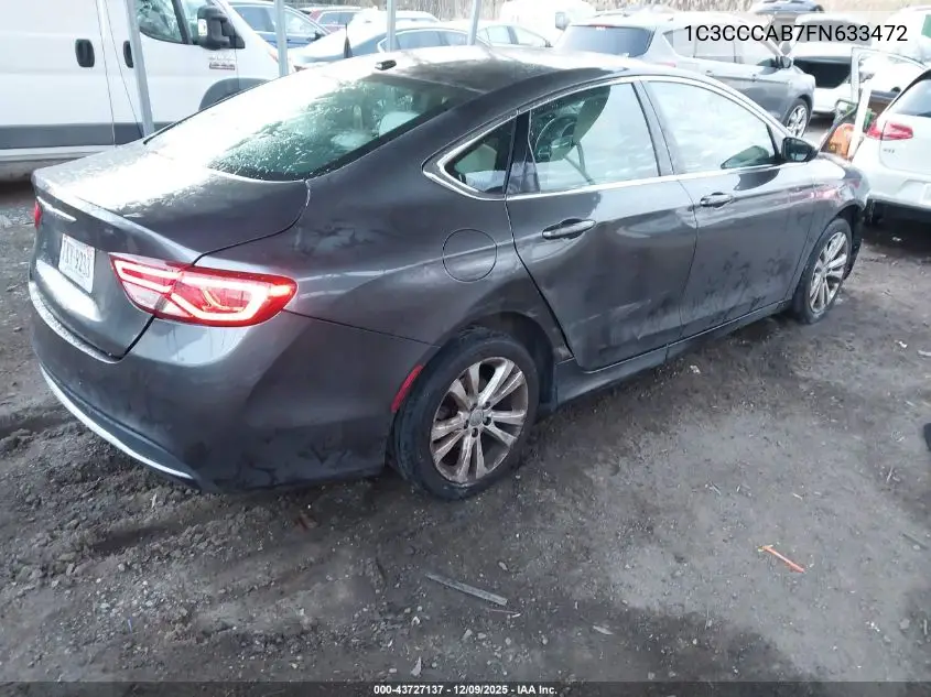 1C3CCCAB7FN633472 2015 Chrysler 200 Limited
