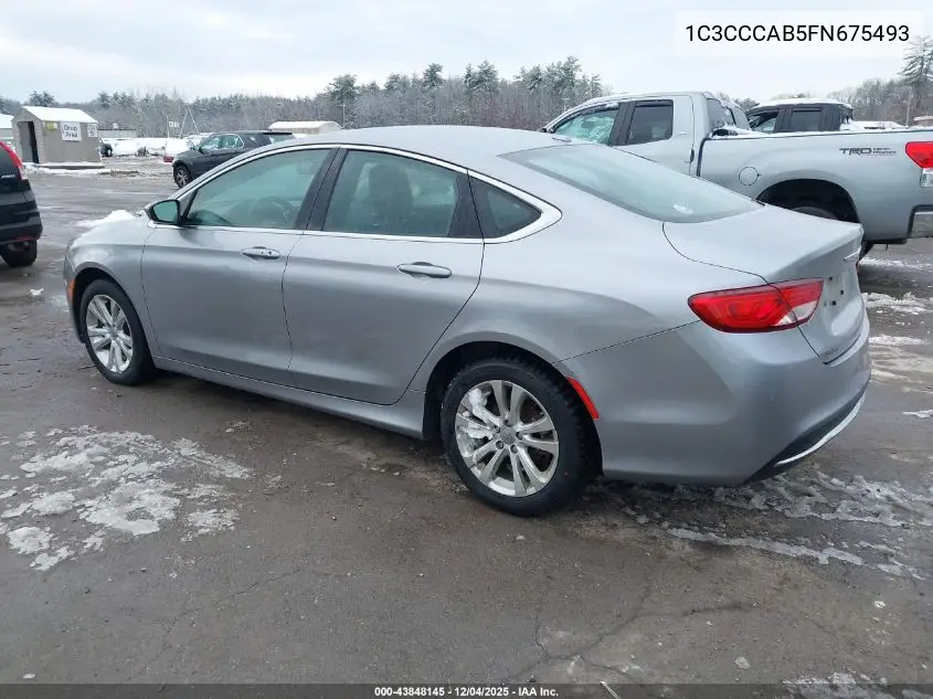 1C3CCCAB5FN675493 2015 Chrysler 200 Limited