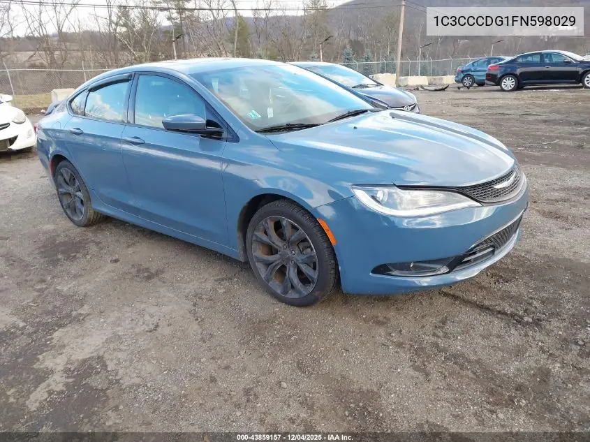 1C3CCCDG1FN598029 2015 Chrysler 200 S