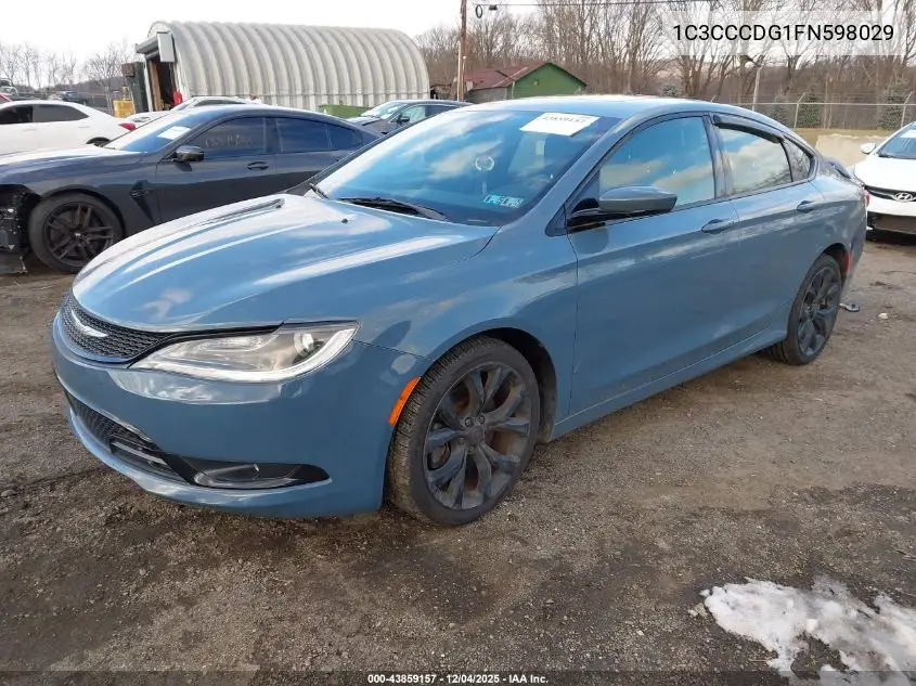 1C3CCCDG1FN598029 2015 Chrysler 200 S