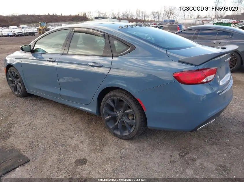 1C3CCCDG1FN598029 2015 Chrysler 200 S