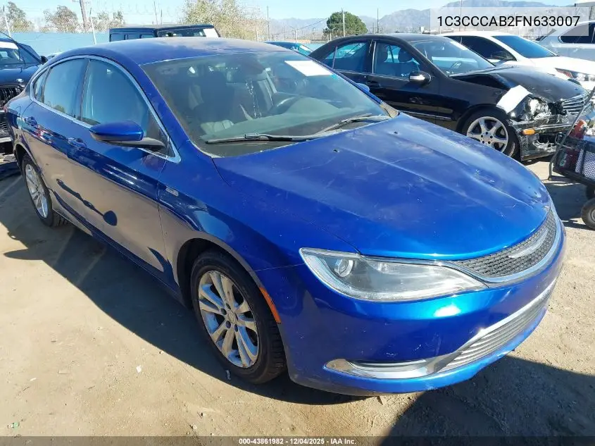 1C3CCCAB2FN633007 2015 Chrysler 200 Limited