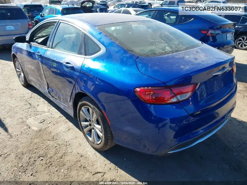 1C3CCCAB2FN633007 2015 Chrysler 200 Limited