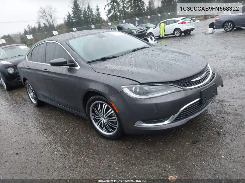 1C3CCCAB9FN668322 2015 Chrysler 200 Limited