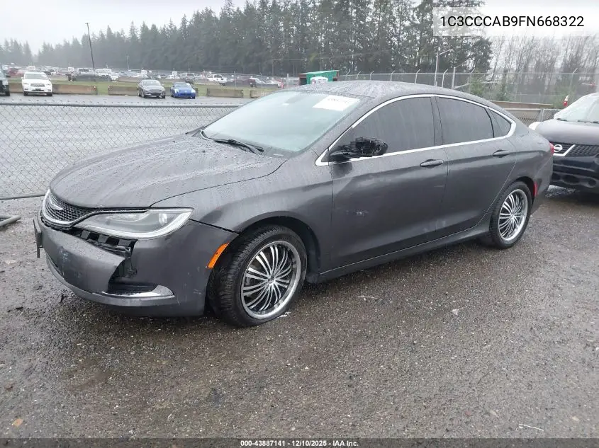 1C3CCCAB9FN668322 2015 Chrysler 200 Limited
