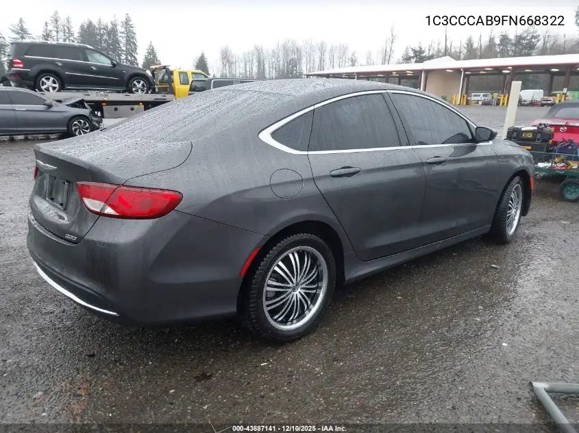 1C3CCCAB9FN668322 2015 Chrysler 200 Limited