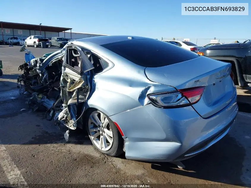 1C3CCCAB3FN693829 2015 Chrysler 200 Limited