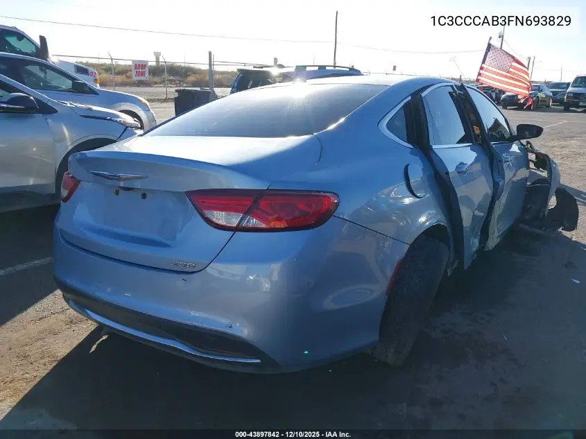 1C3CCCAB3FN693829 2015 Chrysler 200 Limited
