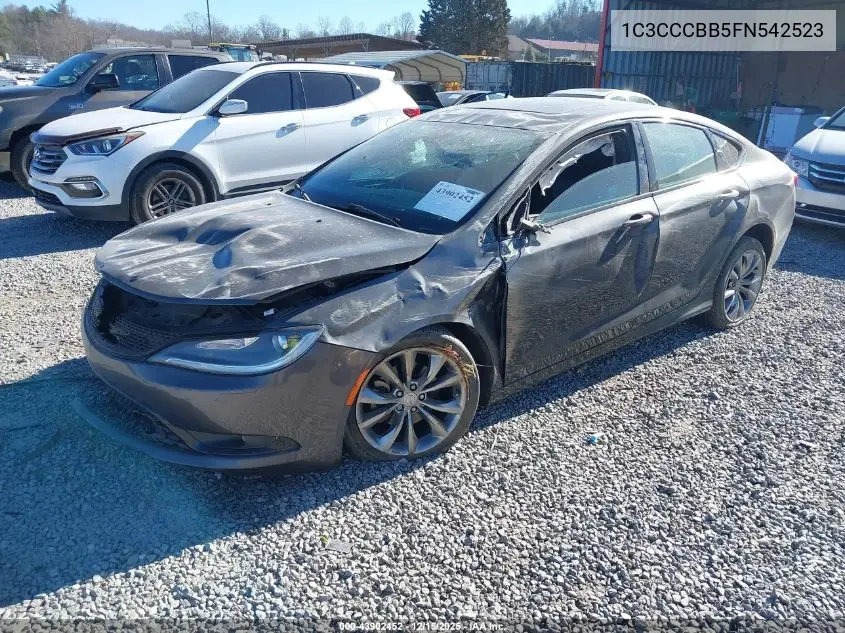 1C3CCCBB5FN542523 2015 Chrysler 200 S