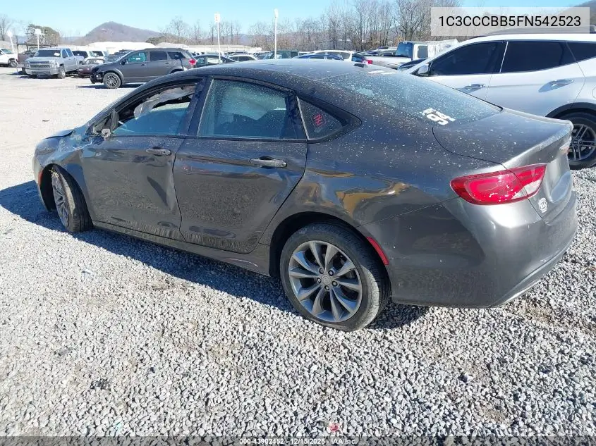 1C3CCCBB5FN542523 2015 Chrysler 200 S
