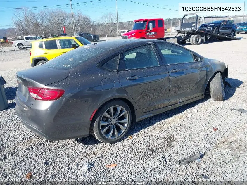 1C3CCCBB5FN542523 2015 Chrysler 200 S