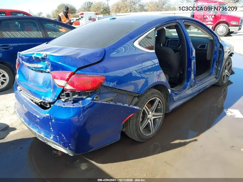 1C3CCCAG9FN736209 2015 Chrysler 200 Limited