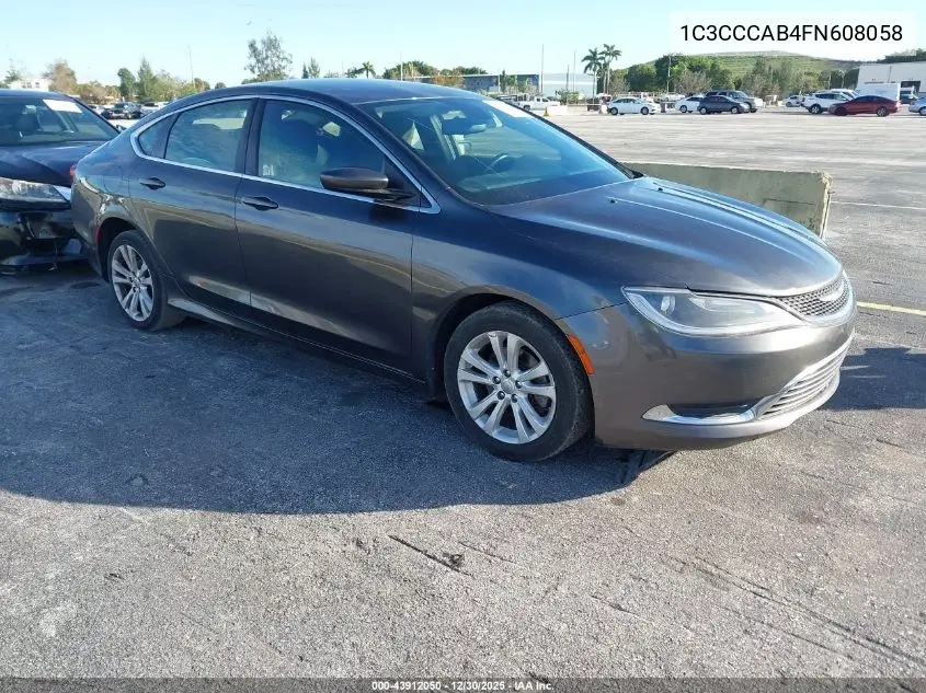 1C3CCCAB4FN608058 2015 Chrysler 200 Limited