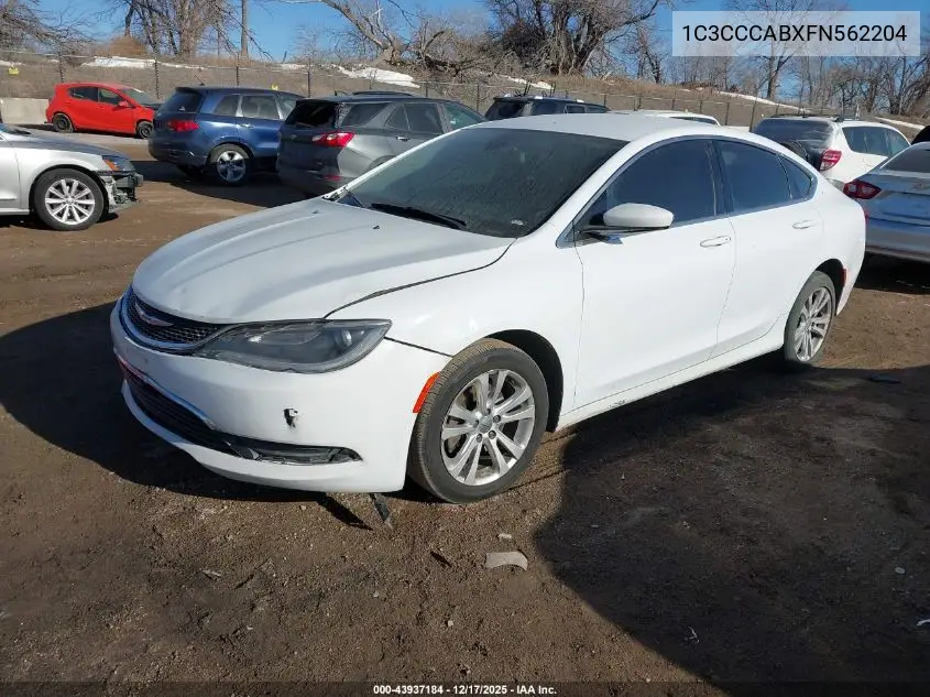 1C3CCCABXFN562204 2015 Chrysler 200 Limited