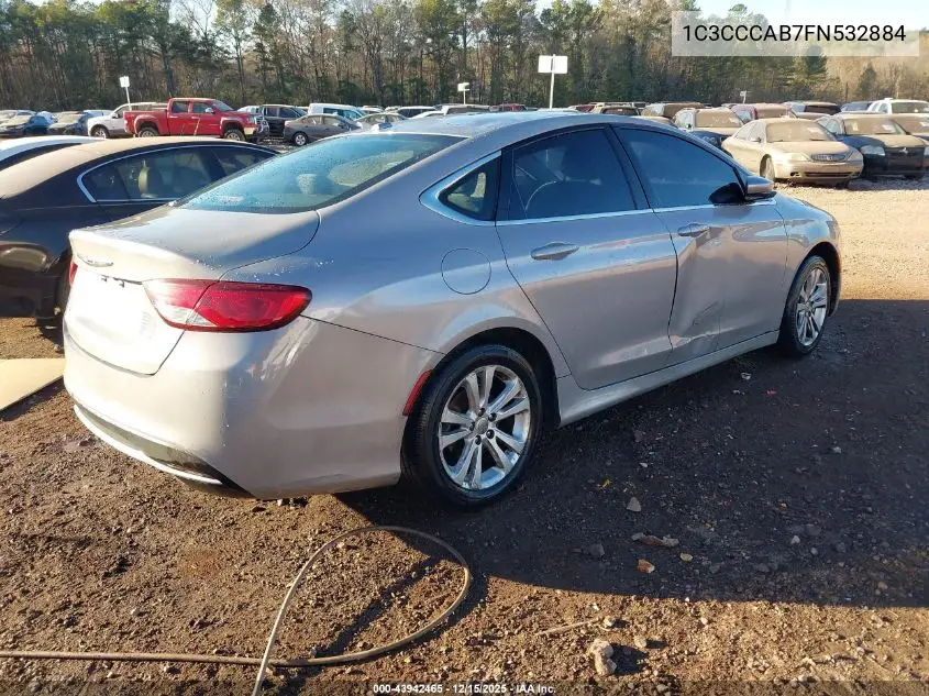 1C3CCCAB7FN532884 2015 Chrysler 200 Limited