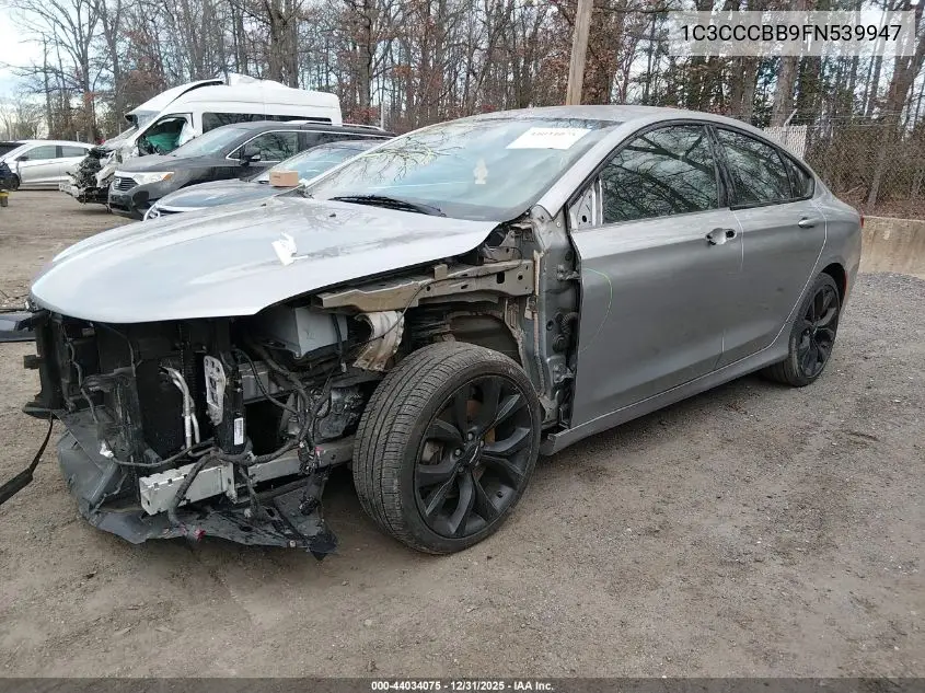 1C3CCCBB9FN539947 2015 Chrysler 200 S