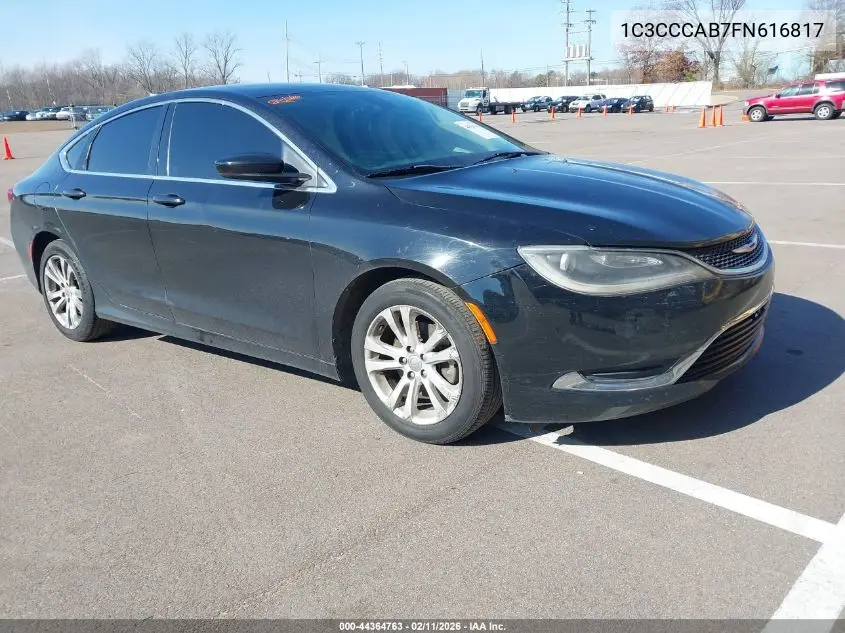 1C3CCCAB7FN616817 2015 Chrysler 200 Limited