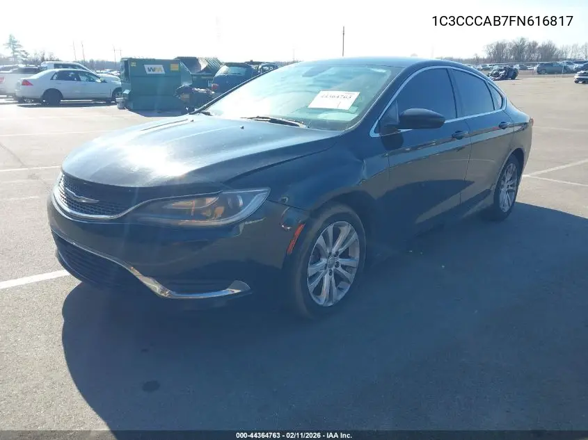 1C3CCCAB7FN616817 2015 Chrysler 200 Limited