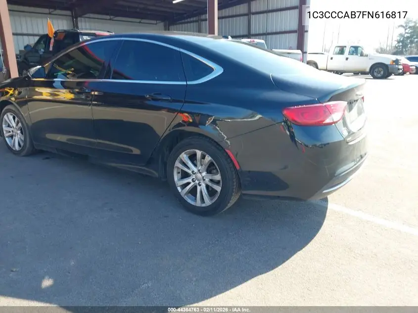 1C3CCCAB7FN616817 2015 Chrysler 200 Limited