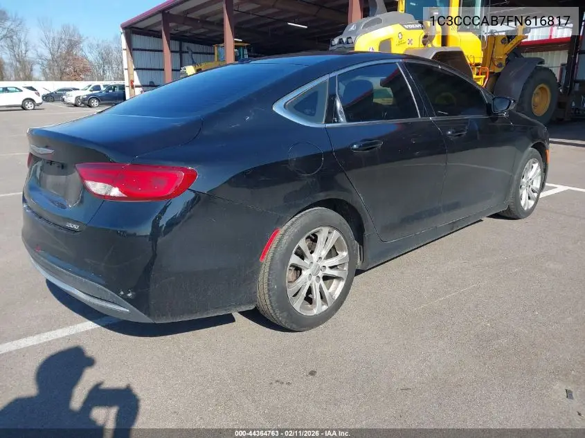 1C3CCCAB7FN616817 2015 Chrysler 200 Limited