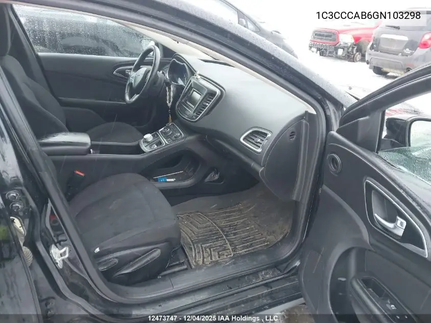 1C3CCCAB6GN103298 2016 Chrysler 200 Limited