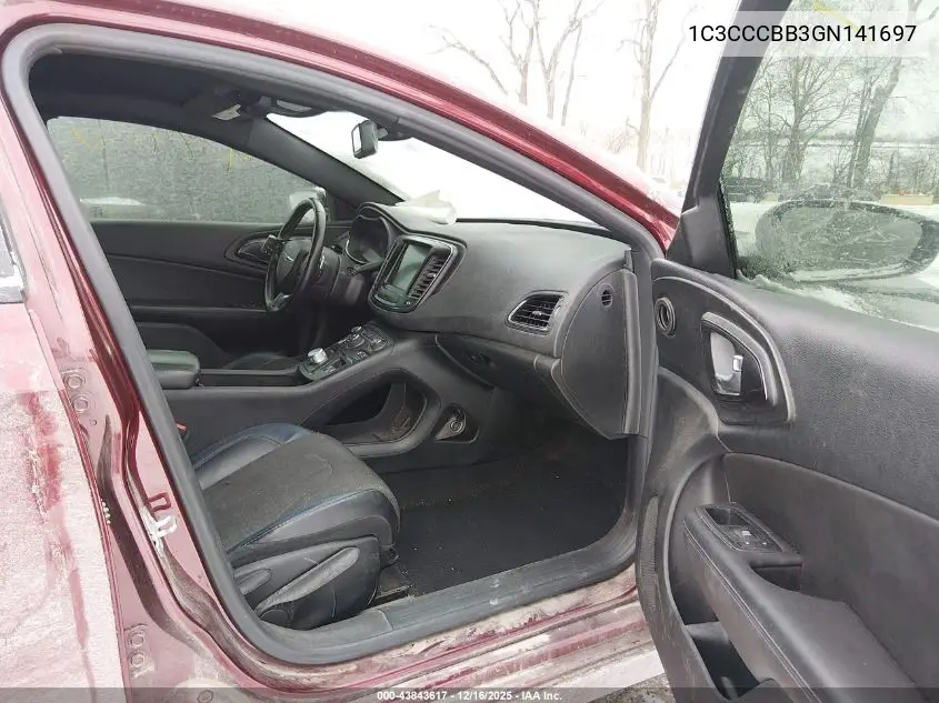 1C3CCCBB3GN141697 2016 Chrysler 200 S