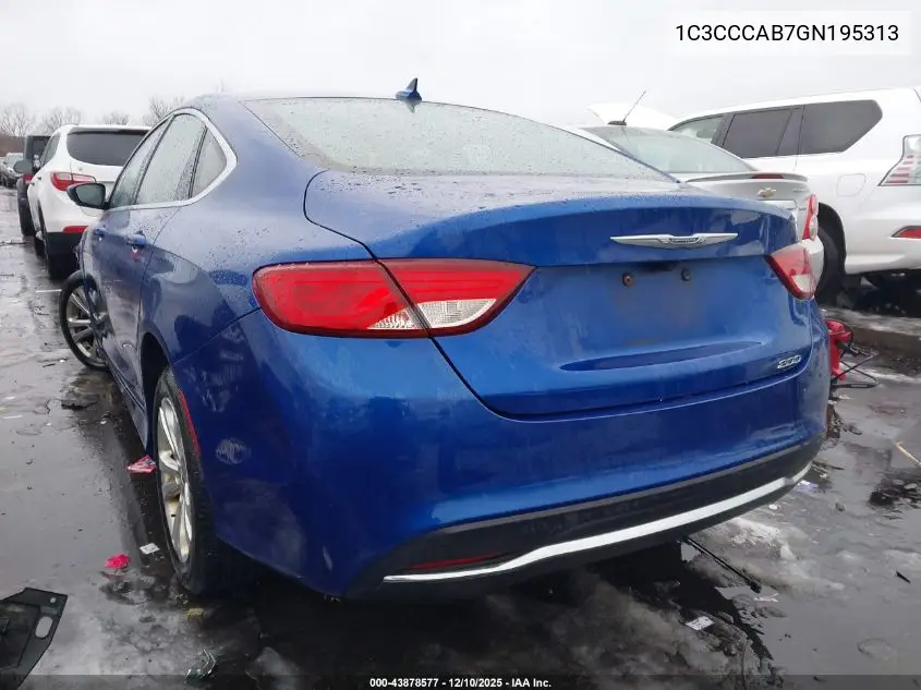 1C3CCCAB7GN195313 2016 Chrysler 200 Limited Platinum