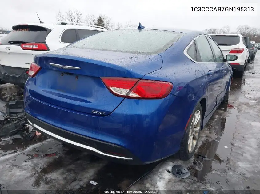 1C3CCCAB7GN195313 2016 Chrysler 200 Limited Platinum