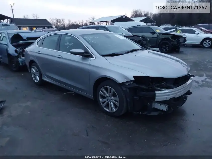 1C3CCCAB9GN171367 2016 Chrysler 200 Limited