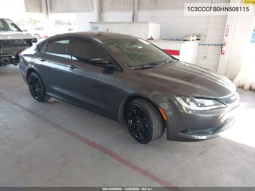 1C3CCCFB0HN508115 2017 Chrysler 200 Touring