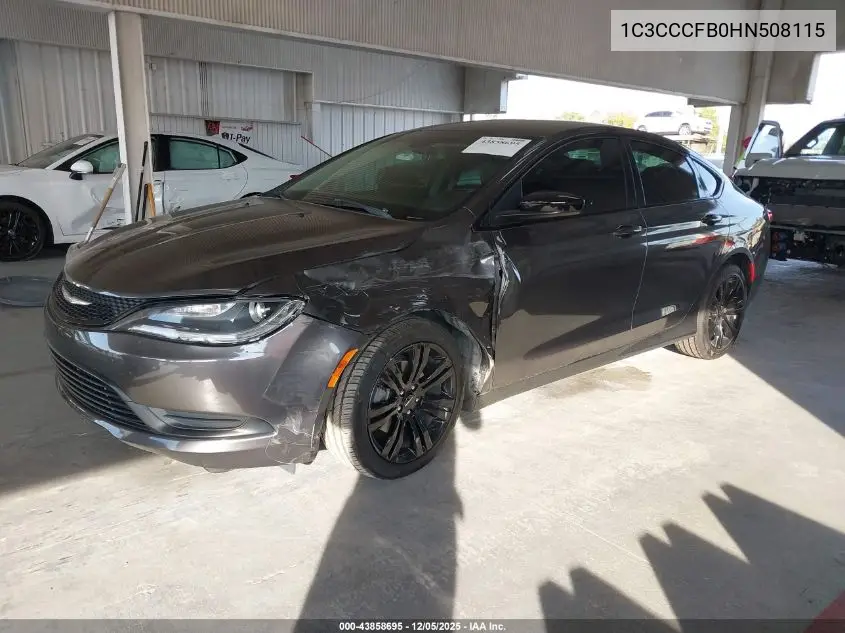 1C3CCCFB0HN508115 2017 Chrysler 200 Touring