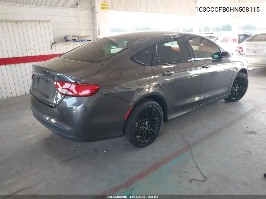 1C3CCCFB0HN508115 2017 Chrysler 200 Touring