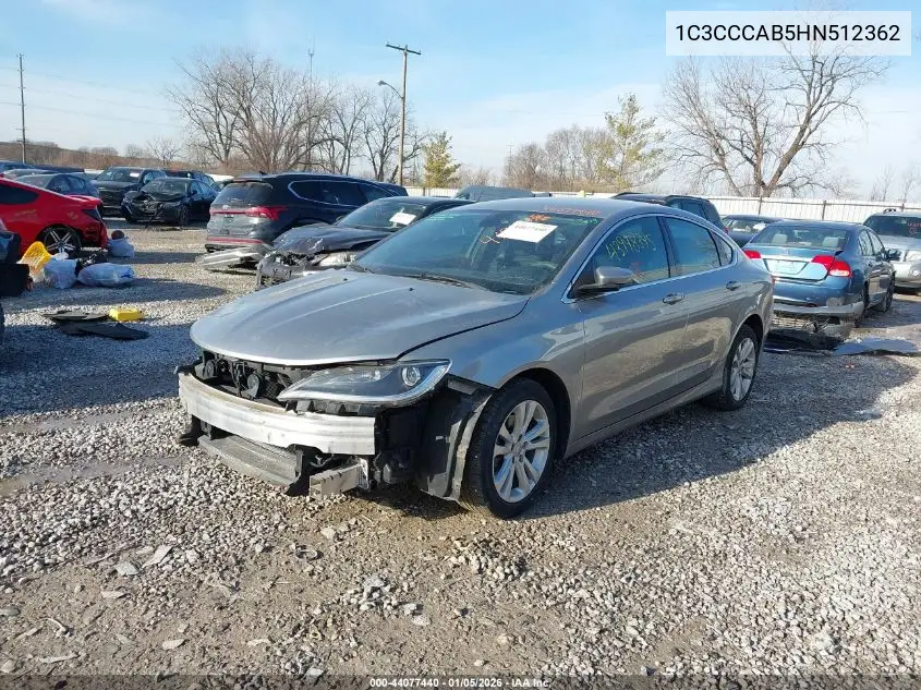 1C3CCCAB5HN512362 2017 Chrysler 200 Limited