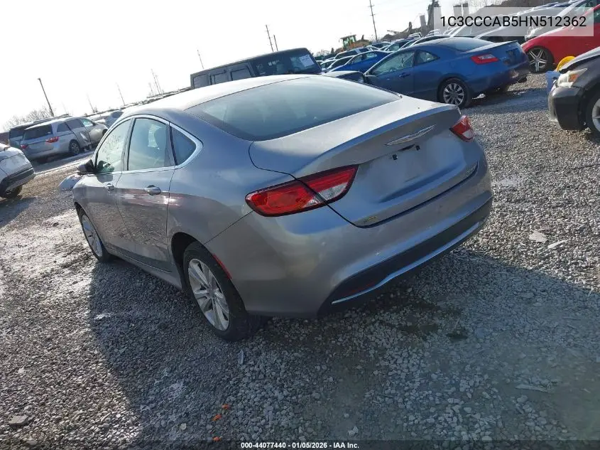1C3CCCAB5HN512362 2017 Chrysler 200 Limited