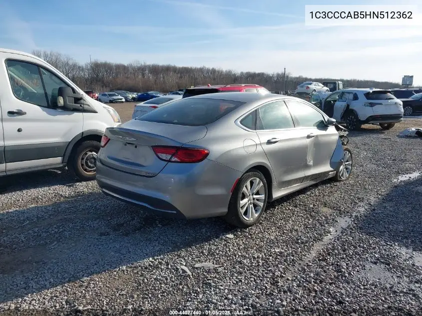 1C3CCCAB5HN512362 2017 Chrysler 200 Limited