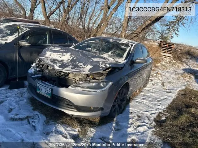 1C3CCCBG4FN718313 2015 Chrysler 200 S V6