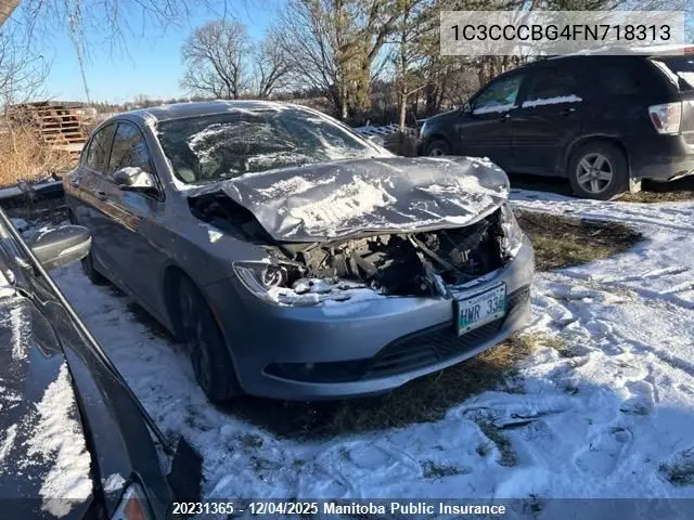 1C3CCCBG4FN718313 2015 Chrysler 200 S V6