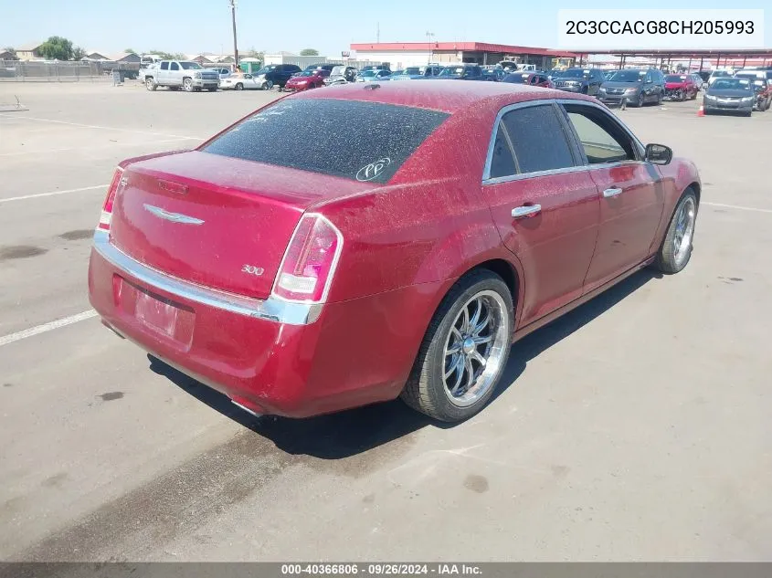 2C3CCACG8CH205993 2012 Chrysler 300 Limited