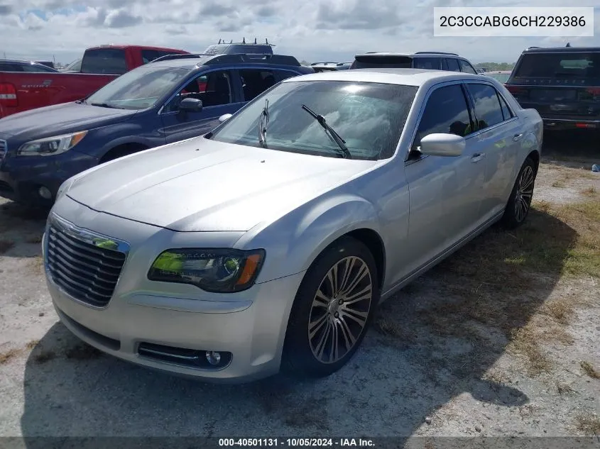 2C3CCABG6CH229386 2012 Chrysler 300 S V6