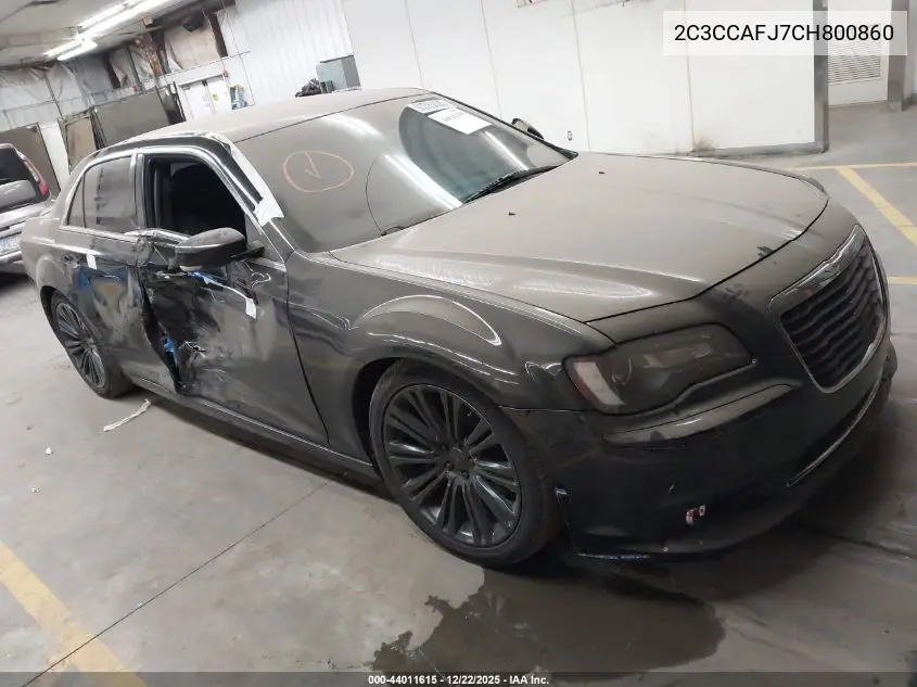 2C3CCAFJ7CH800860 2012 Chrysler 300 Srt8