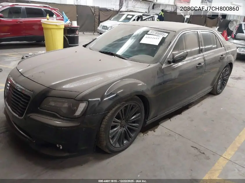 2C3CCAFJ7CH800860 2012 Chrysler 300 Srt8