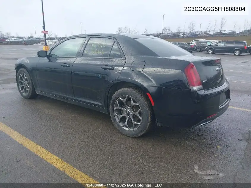 2C3CCAGG5FH808804 2015 Chrysler 300 S