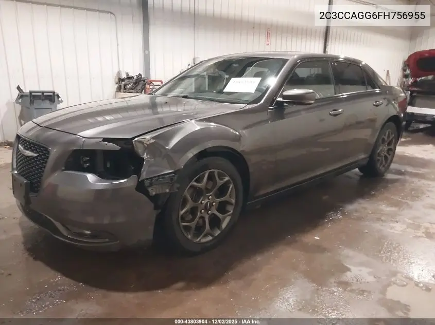 2C3CCAGG6FH756955 2015 Chrysler 300 S