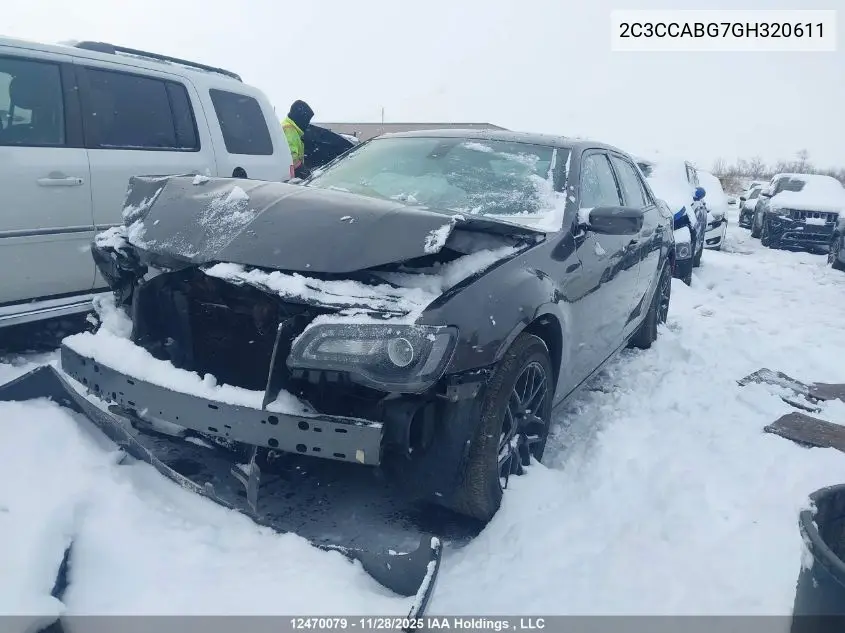 2C3CCABG7GH320611 2016 Chrysler 300 S