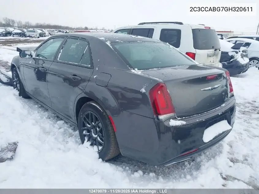 2C3CCABG7GH320611 2016 Chrysler 300 S