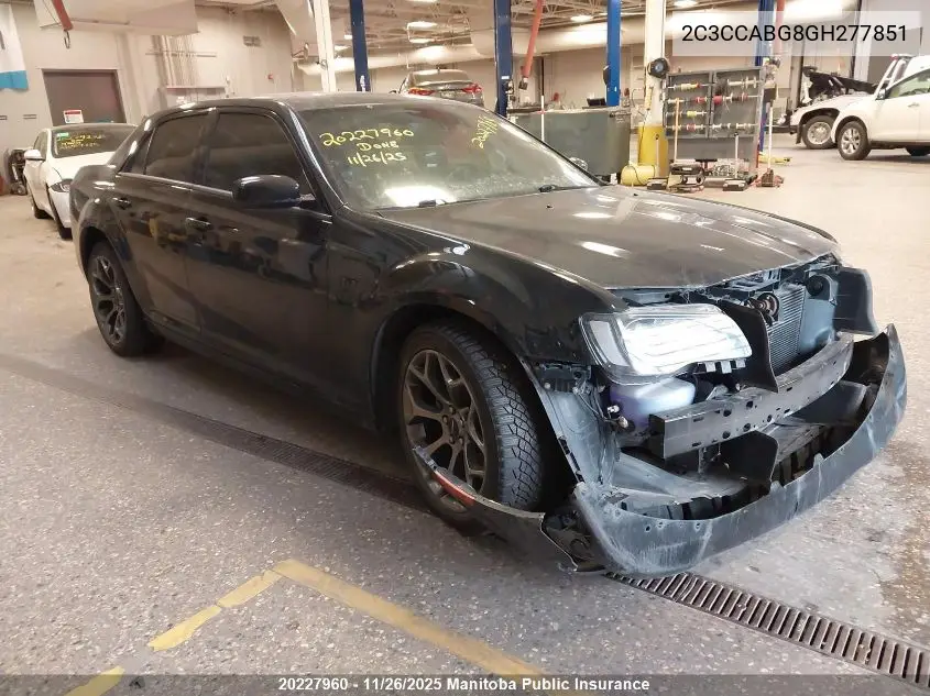 2C3CCABG8GH277851 2016 Chrysler 300 S