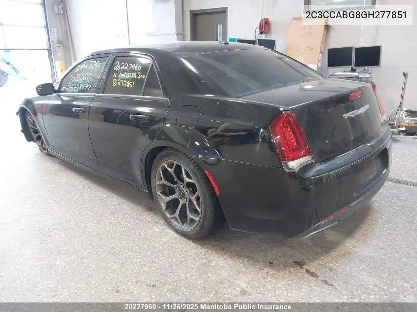 2C3CCABG8GH277851 2016 Chrysler 300 S